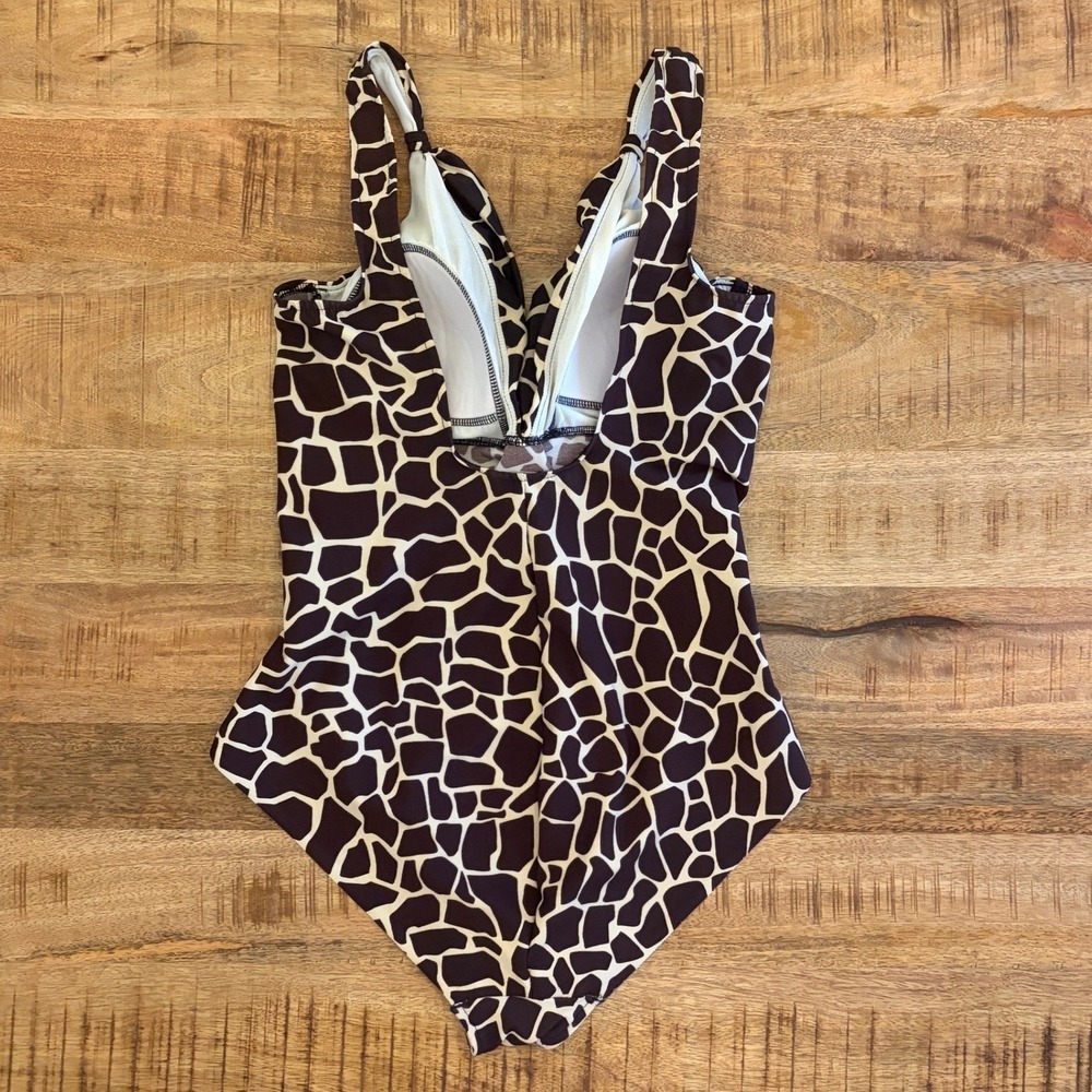 Miraclesuit One Piece Swimsuit 14 Safari Giraffe Print Slimming Full Coverage - Picture 3 of 11